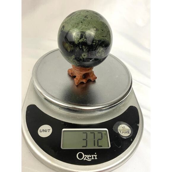 Kambaba Jasper Natural Stone Crystal Quartz Ball 372g Healing Sphere 63mm - Picture 4 of 14
